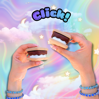 Sweet Treat S'mores Fidget Clicker: Anxiety Stress Relief Toy