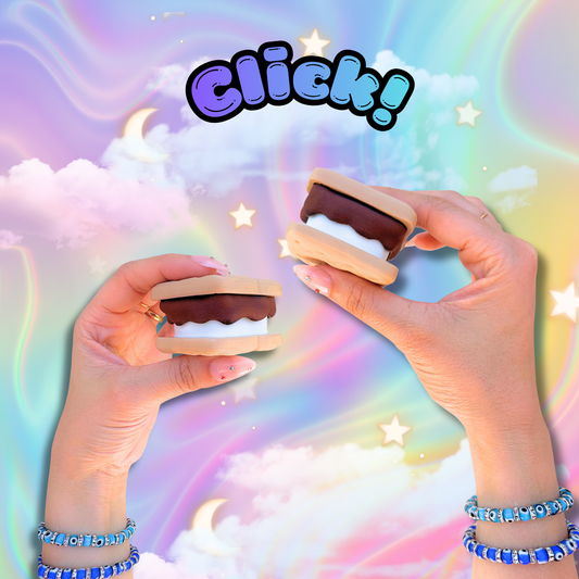 Sweet Treat S'mores Fidget Clicker: Anxiety Stress Relief Toy