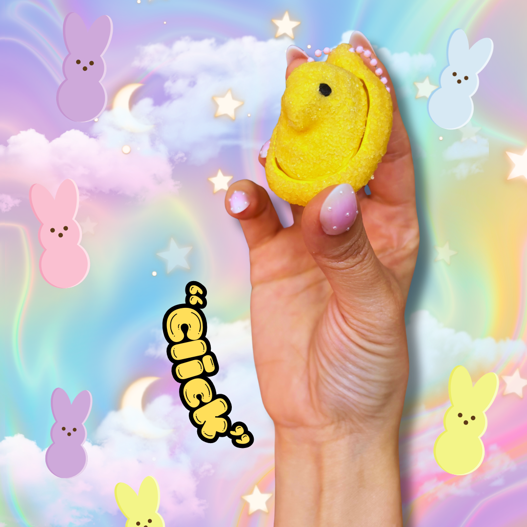 Sweet Treat Easter Peep Marshmallow Fidget Clicker : Satisfying Fidget Toys