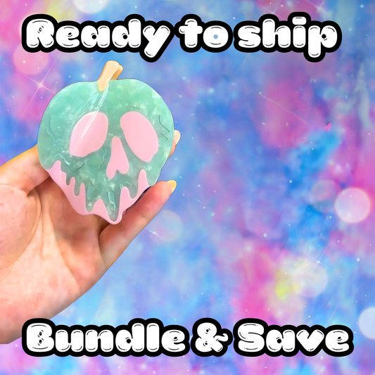 KAWAII P0IS0N APPLE HAIR CLAW - READY TO SHIP