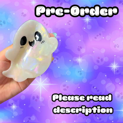 IRIDESCENT CUTIE GHOST HAIR CLAW - PRE-ORDER -IN PRODUCTION - PLEASE READ DESCRIPTION