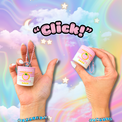Canned Soup and Grilled Cheese Fidget Clicker: Anxiety Stress Relief Toy