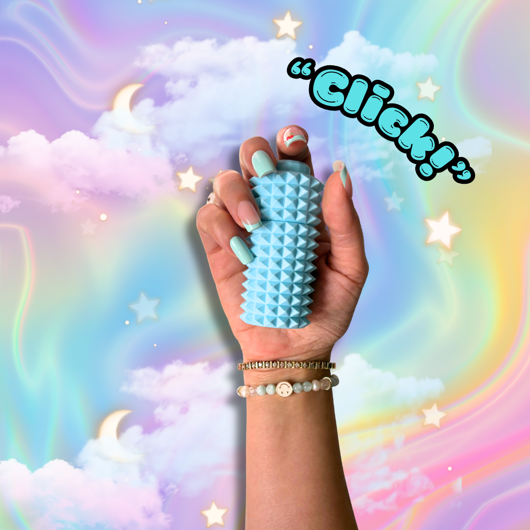 Discreet Wearable Spiky Pain Stims Set of 2 NO BRACELET : Custom Color Stress Relief Jewelry