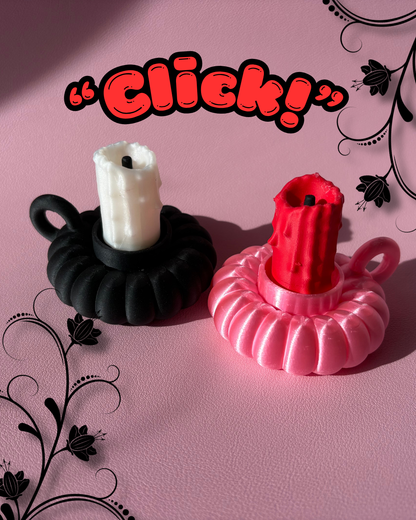 Melted candle stick Fidget Clicker : Satisfying Fidget Toys