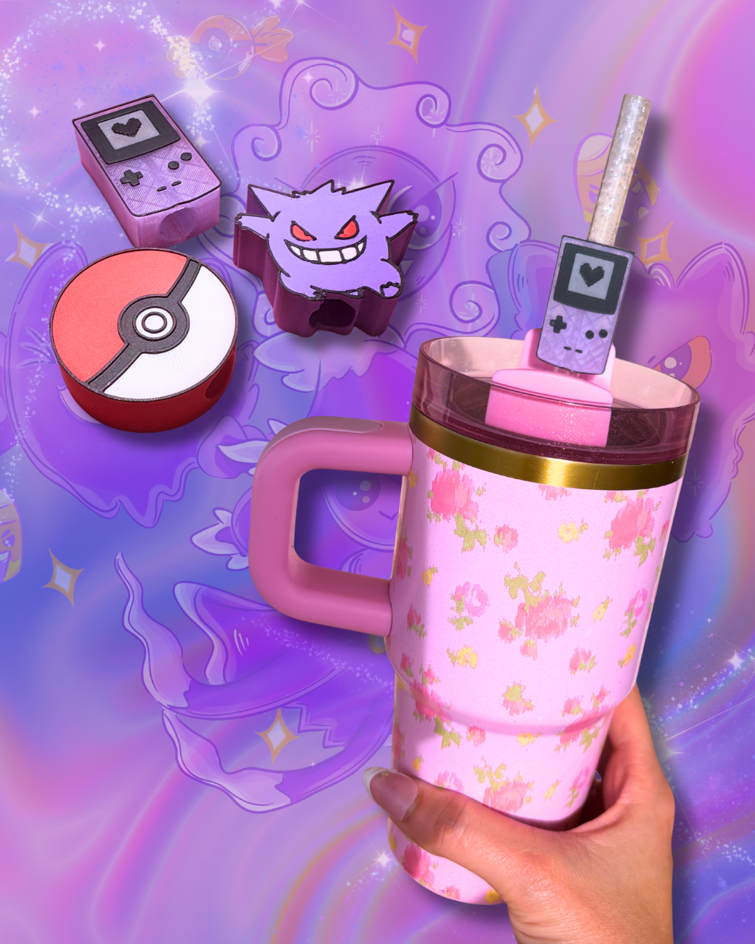 GBOY ATOMIC PURPLE Stanley Straw Topper Accessories