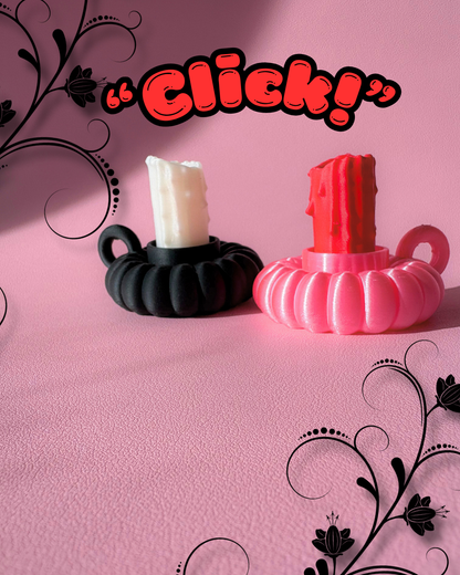 Melted candle stick Fidget Clicker : Satisfying Fidget Toys