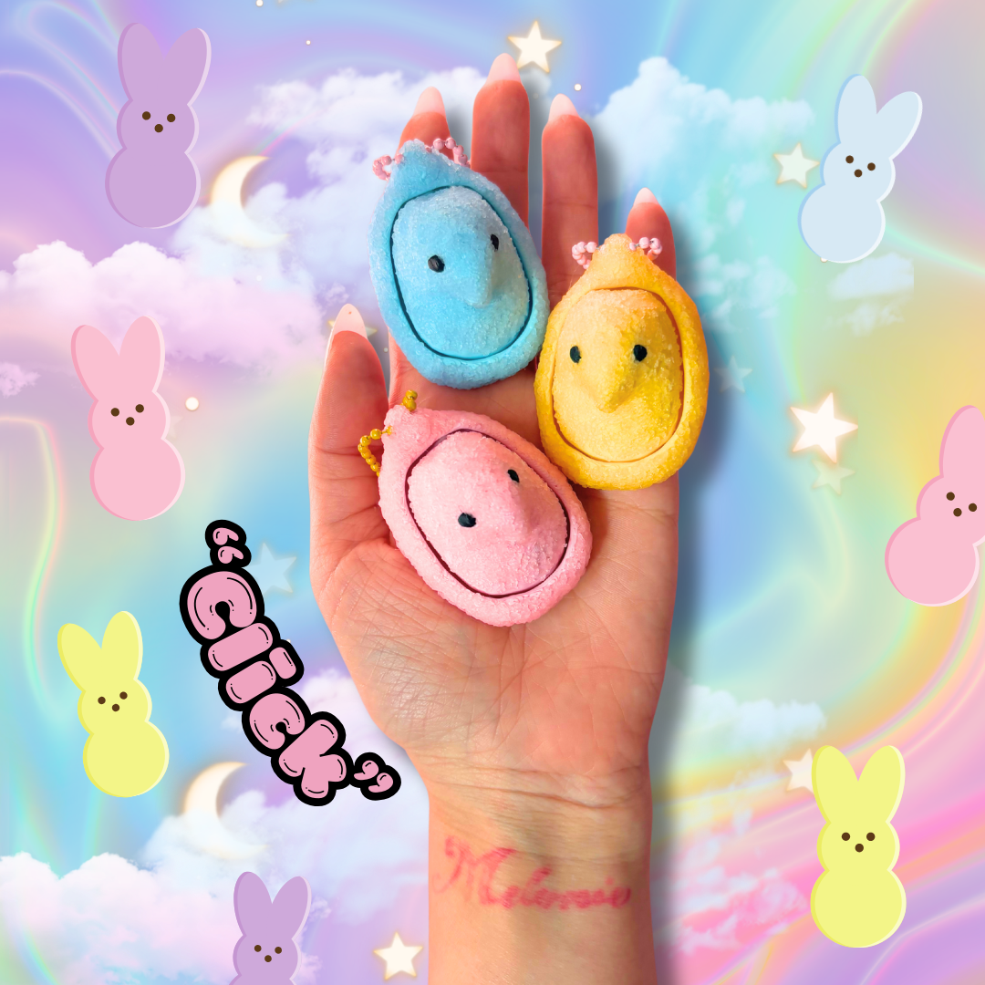 Sweet Treat Easter Peep Marshmallow Fidget Clicker : Satisfying Fidget Toys
