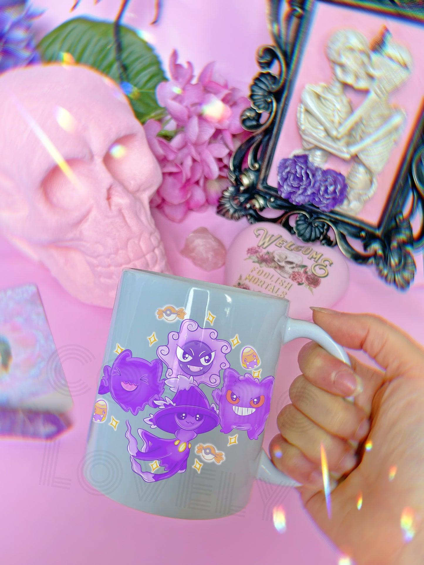 Kawaii Ghost Type 12oz Mug