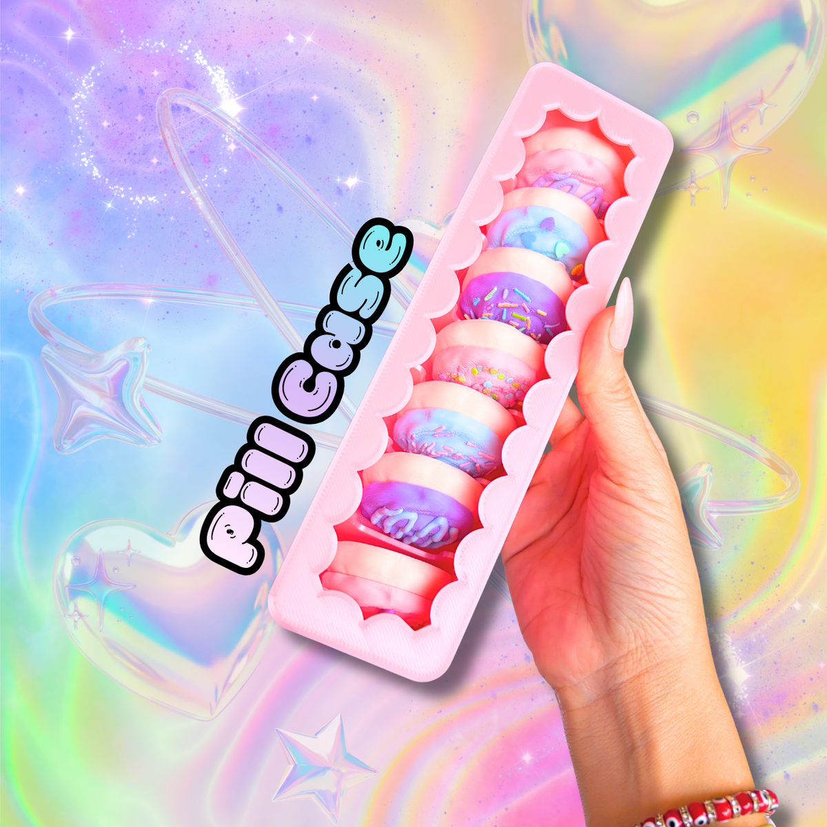 Sugar Cookie Pill Container : Sweets Lover Kawaii Home Decor Organization
