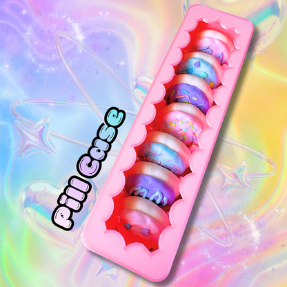 Sugar Cookie Pill Container : Sweets Lover Kawaii Home Decor Organization