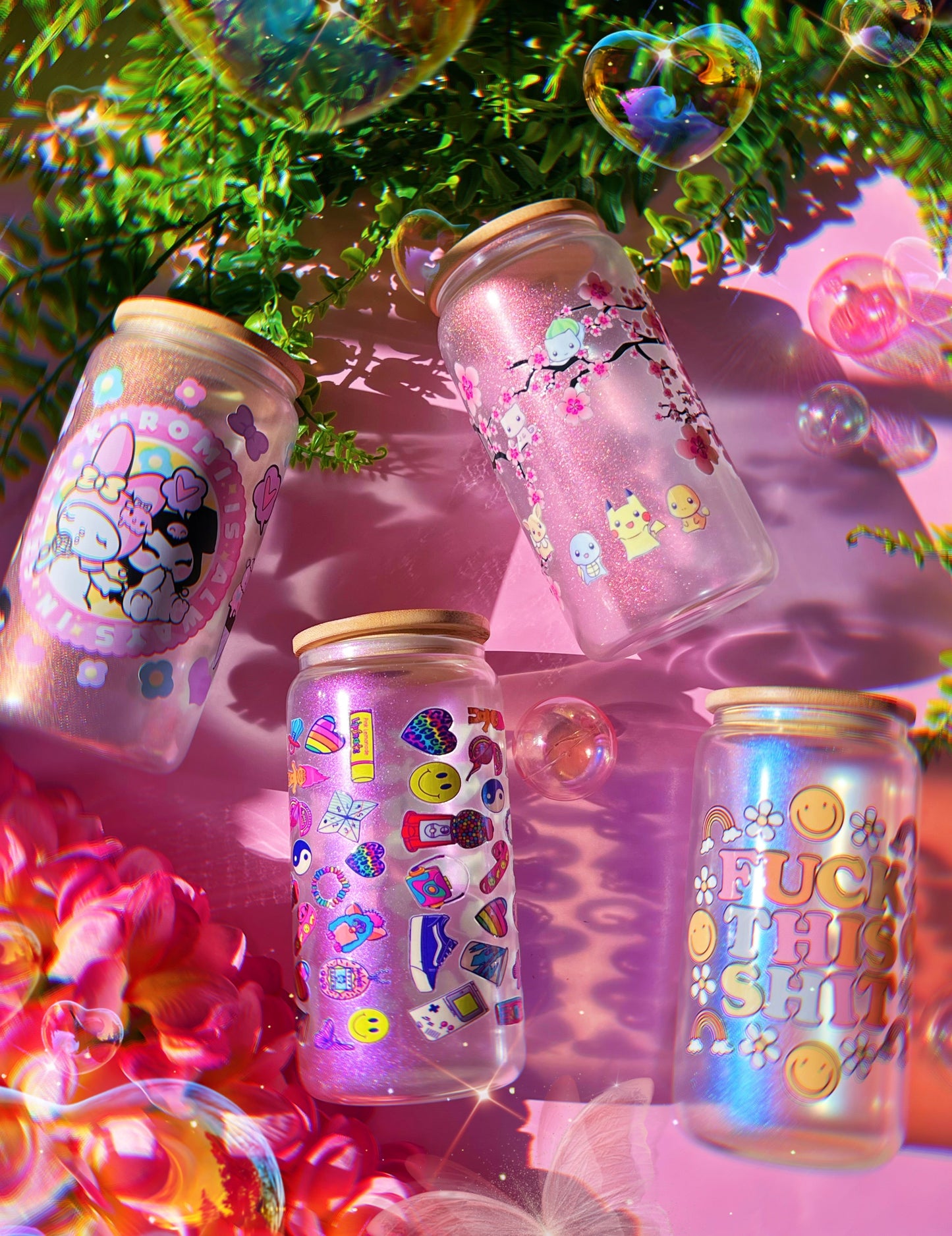 Iridescent Kawaii Pokee 16oz Cup