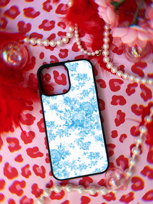Blue Chic Floral Protective Case