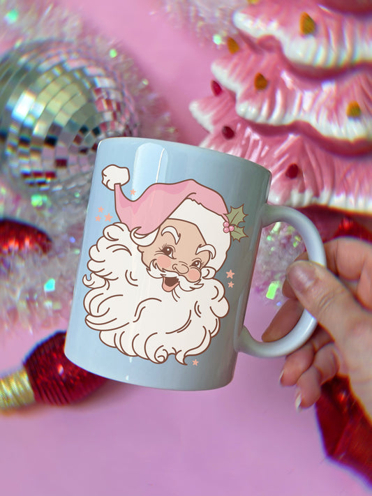 Vintage Santa Pink12oz Mug