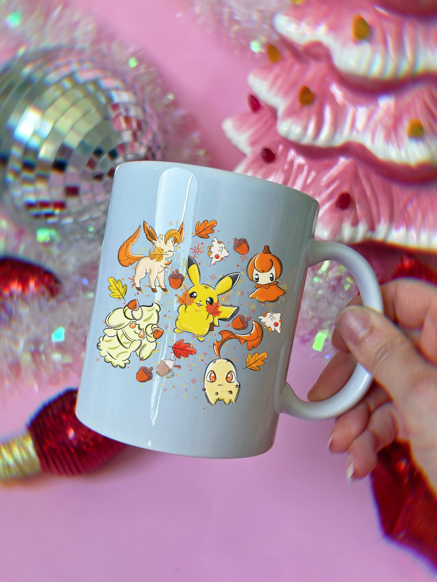 Fall Poke Leaves 12oz Mug