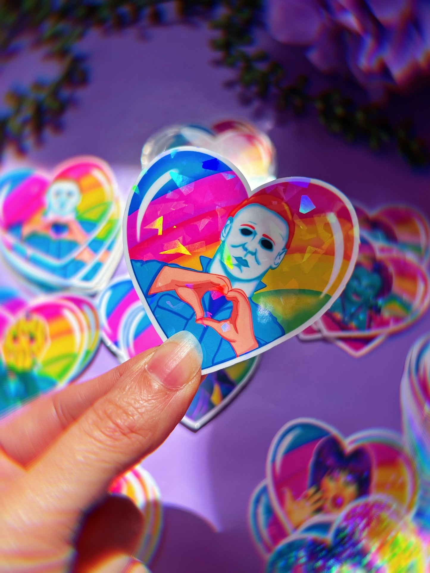 LF Spooky Dude Heart Stickers