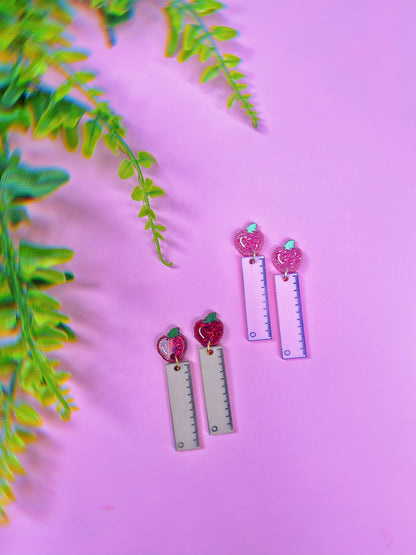 Teacher Ruler Earrings