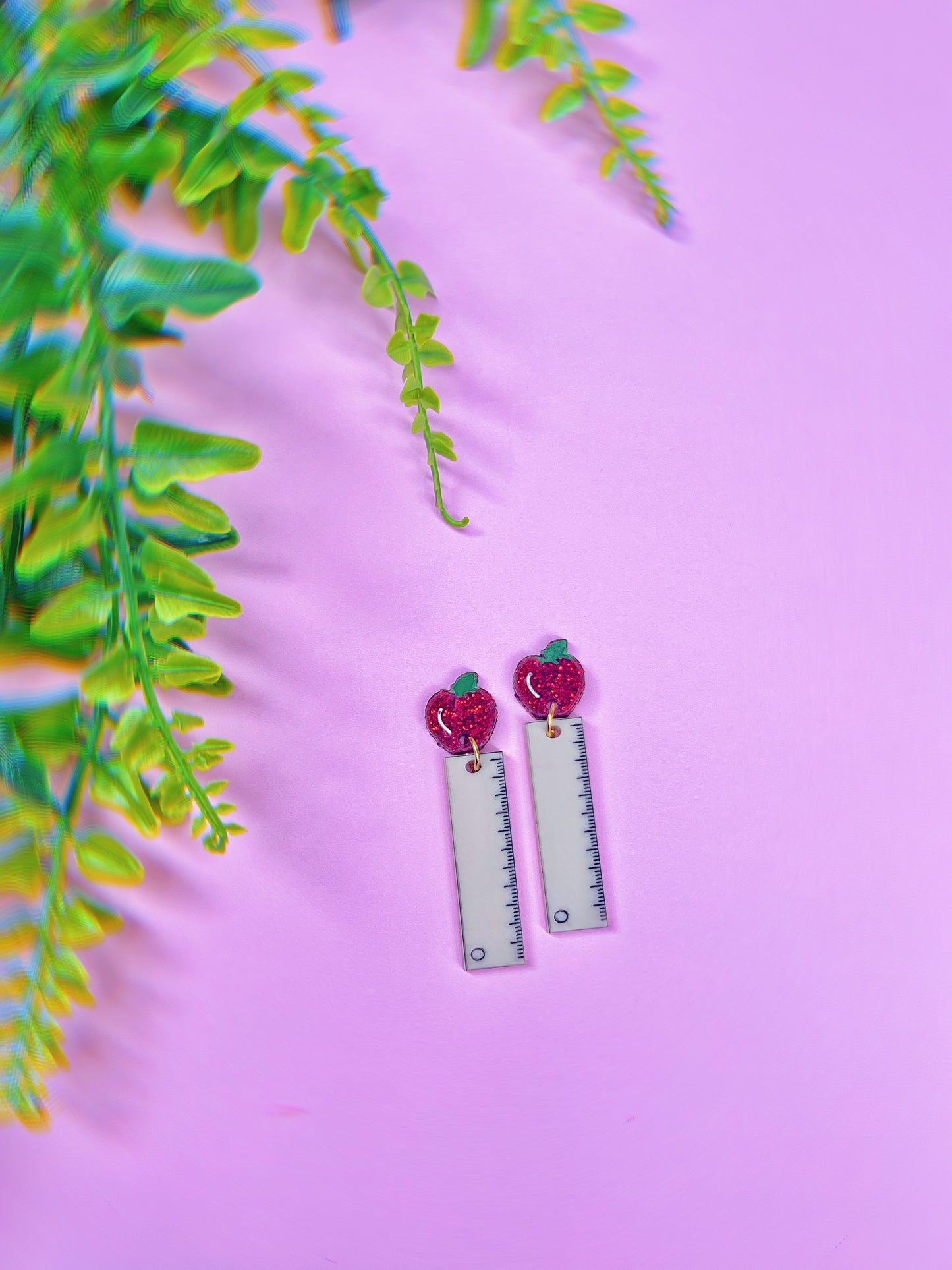 Teacher Ruler Earrings