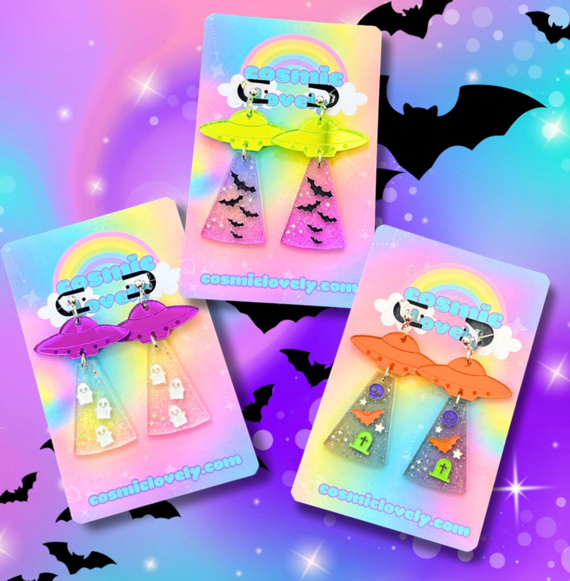 Halloween UFOs Earrings