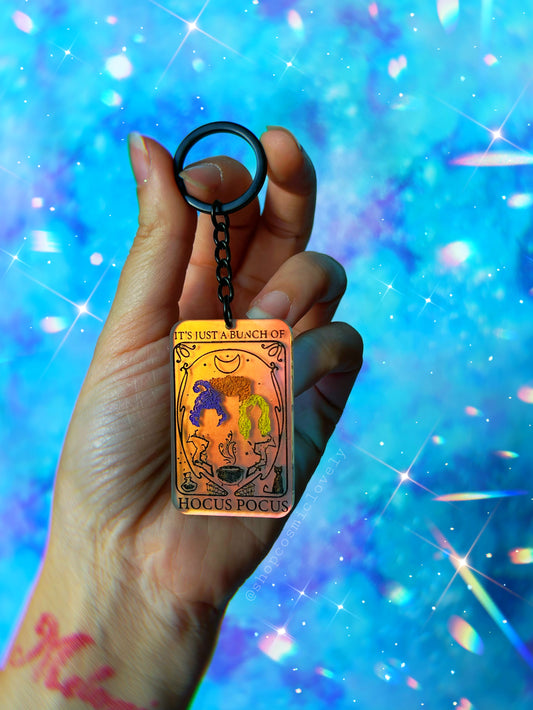 Sister Witches Tarot Keychain