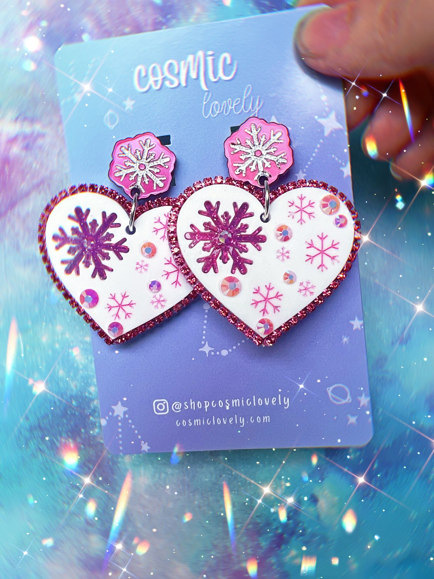 Ice Princess Hearts Earrings