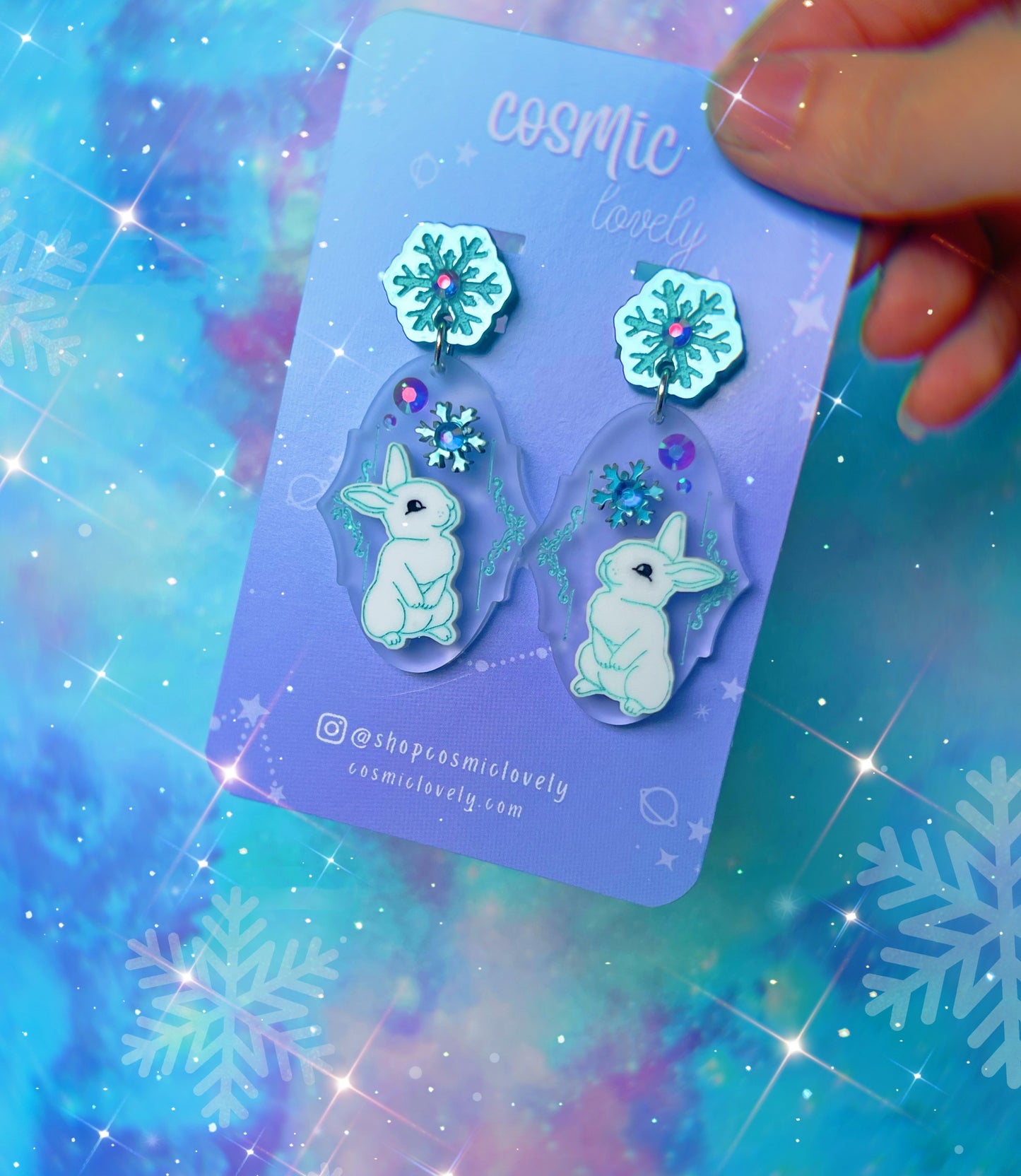 Arctic Bunny Earrings