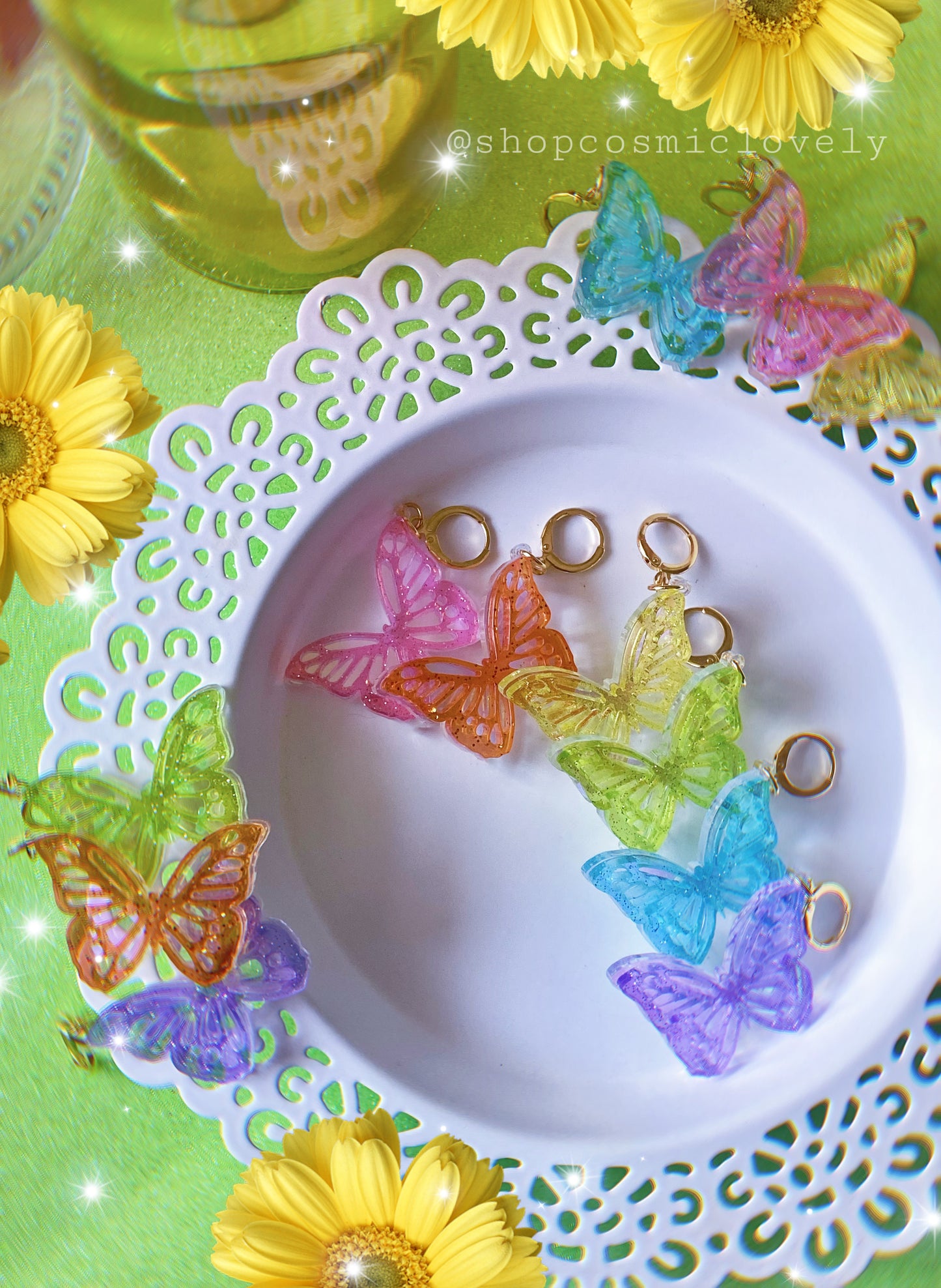 SMALL Candy Butterfly Earrings