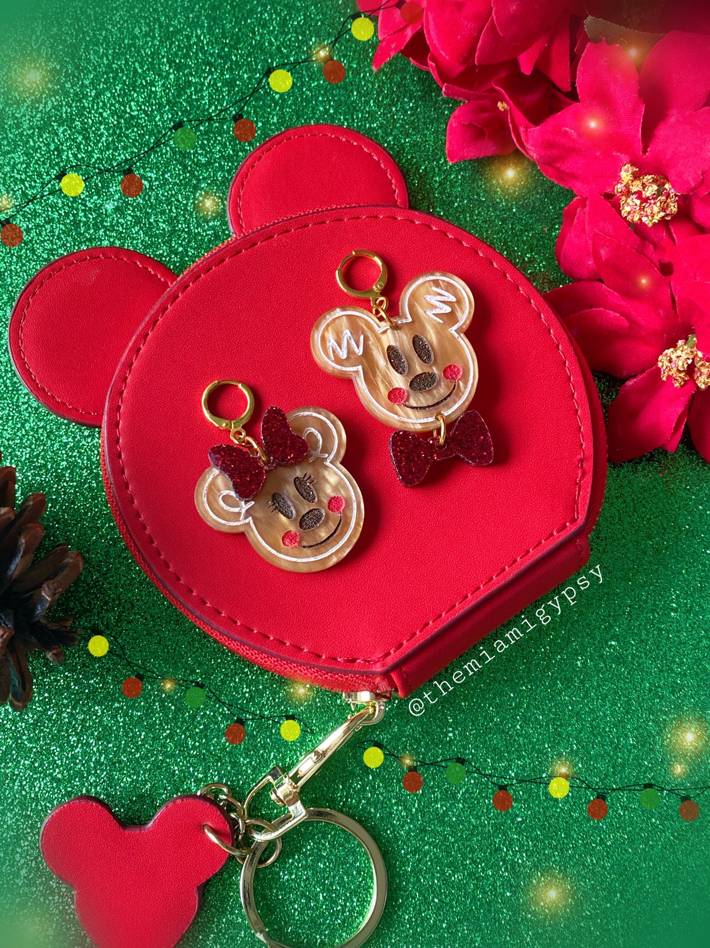 Gingerbread Mousey Earrings