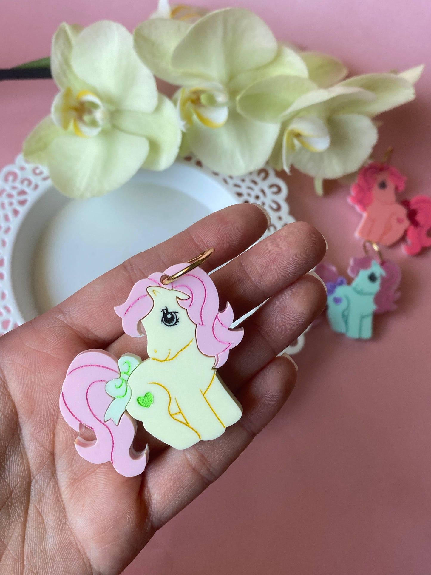 Cute Pony Pin or Magnet