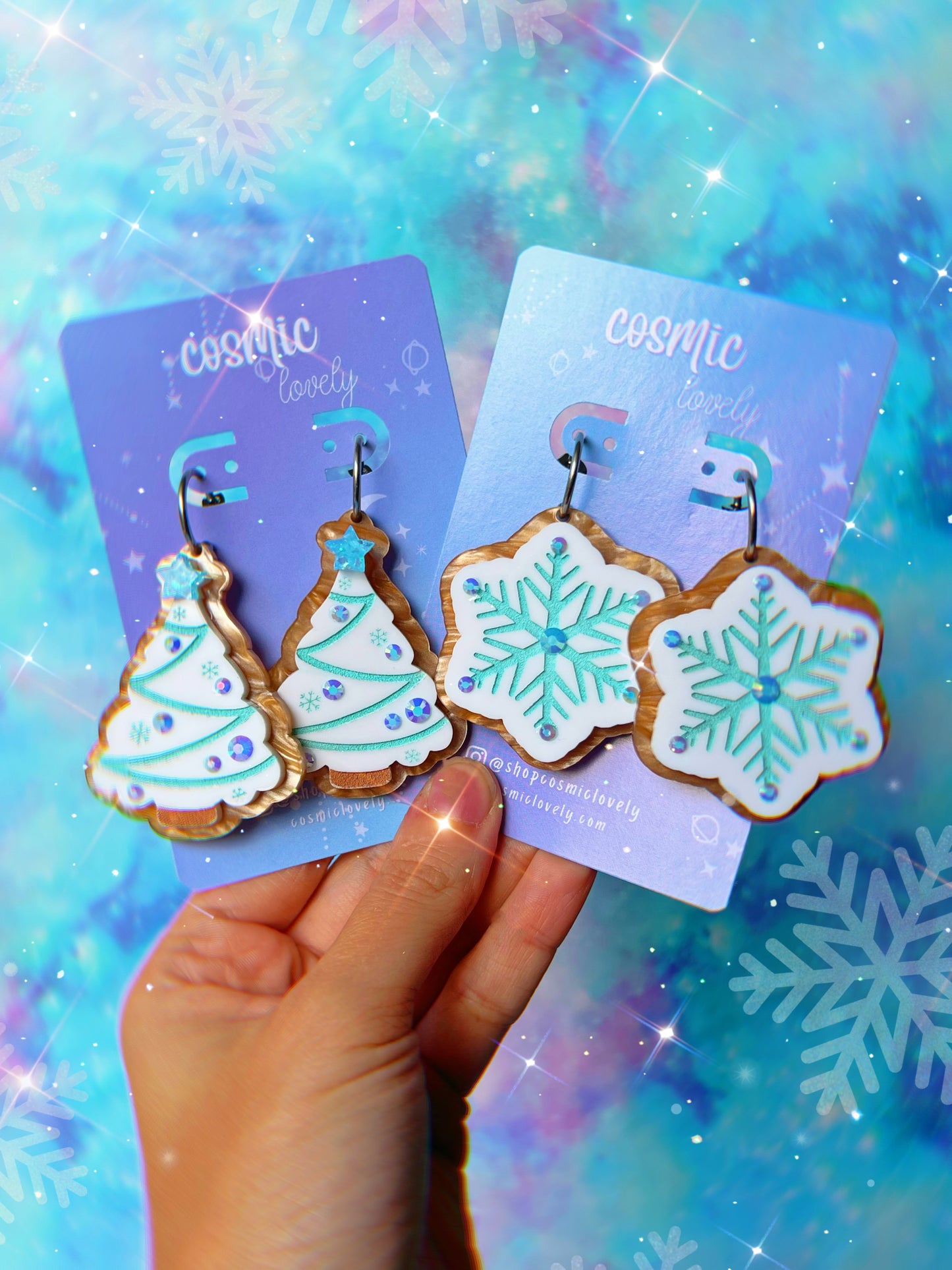 Snowflake Sugar Cookie Earrings