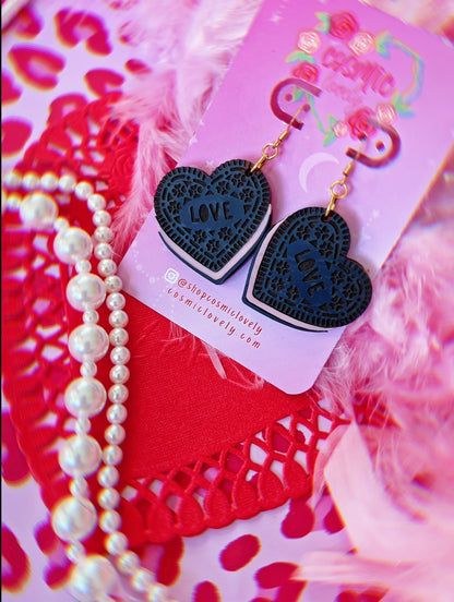 Heart Cookie Earrings