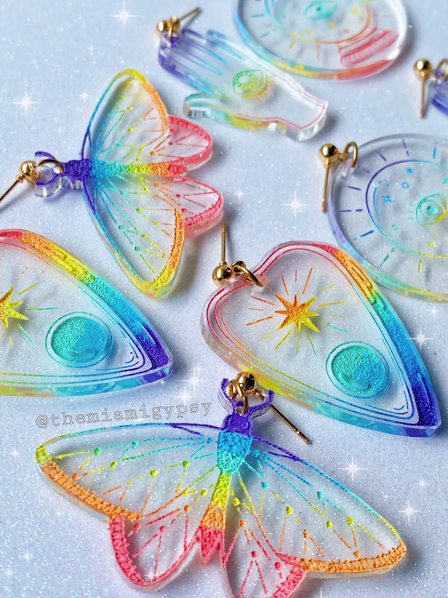 Rainbow Witch Earrings
